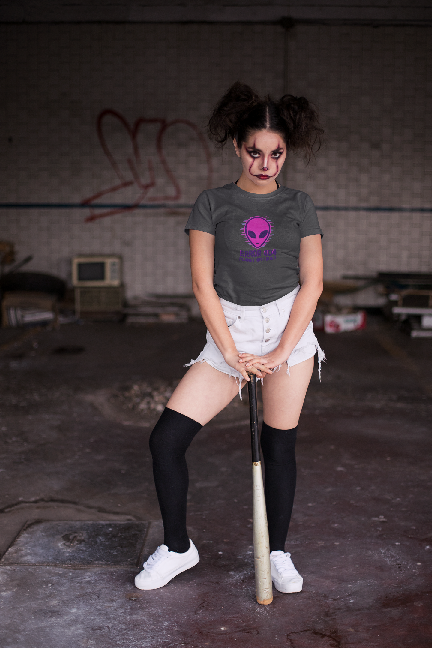 Alien Error 404 T-Shirt | Funny UFO Shirt | Retro Geek Tee | Unisex Sci-Fi Gift | Humorous Casual Apparel