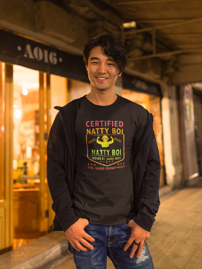 Funny Gym Certified Natty Boi Tee - Unisex Jersey Short Sleeve T-Shirt