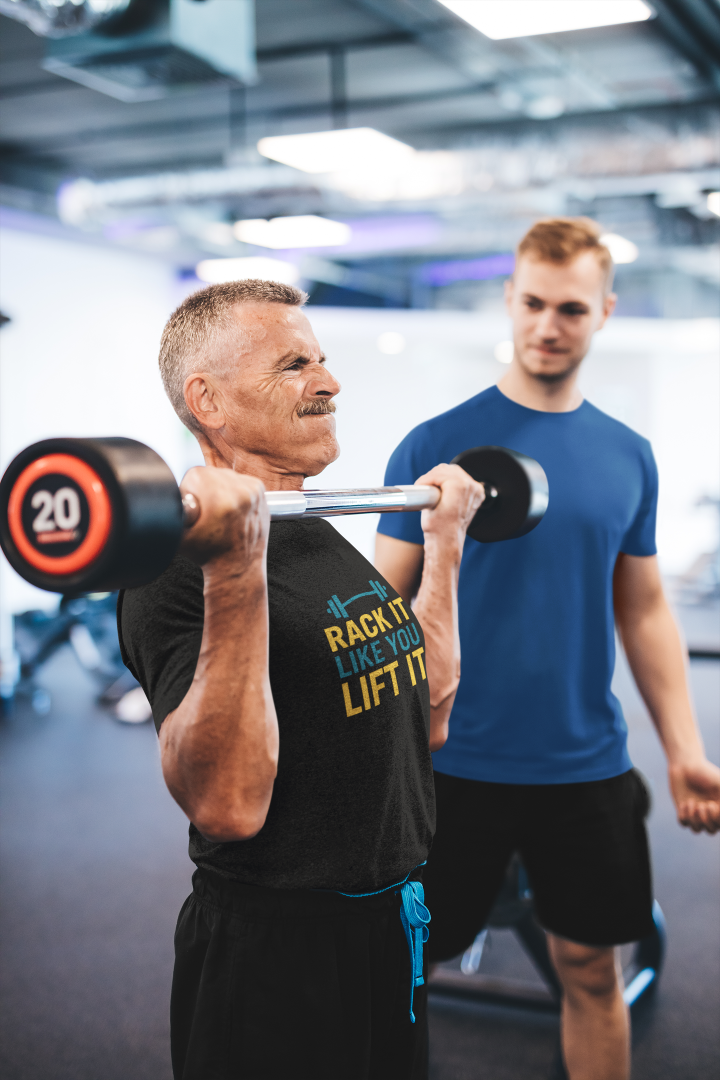 Rack It Like You Lift It T-Shirt | Funny Gym Apparel & Workout Motivation Gift