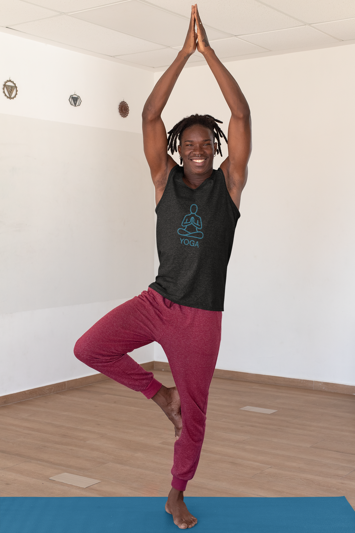 Yoga & Meditation Unisex Tank Top: Comfortable Workout & Fitness Tee