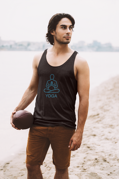 Yoga & Meditation Unisex Tank Top: Comfortable Workout & Fitness Tee