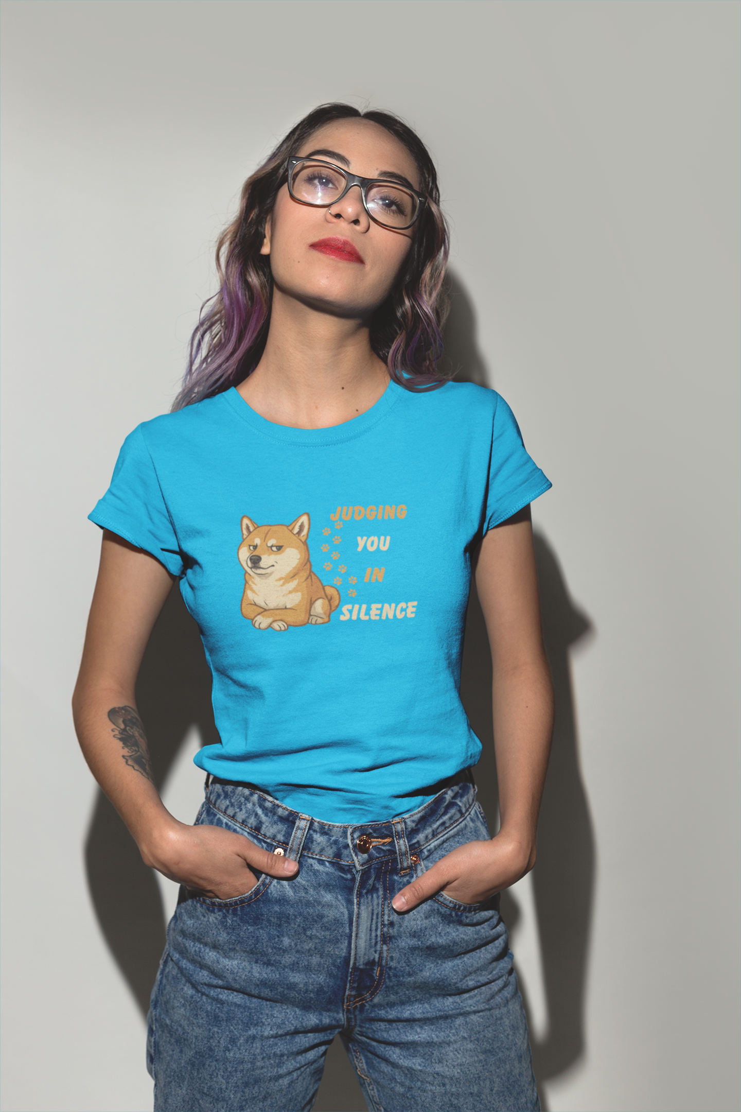 Funny Shiba Inu Judgment T-Shirt | Unisex Dog Lover & Humorous Pet Tee