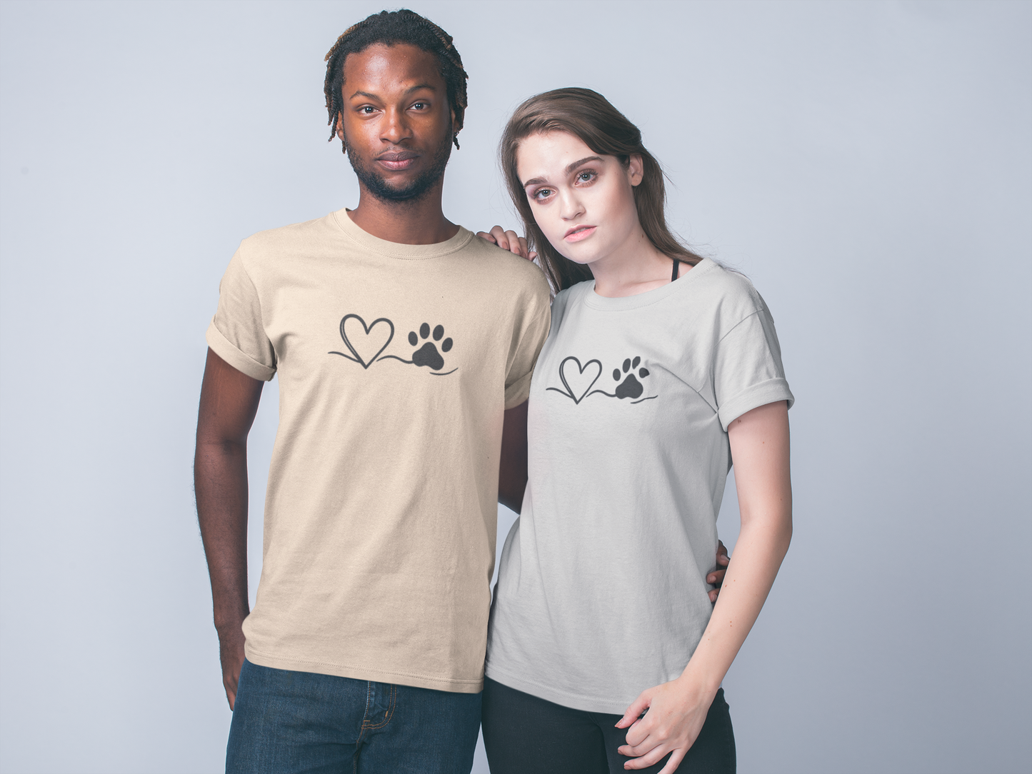 Pet Lover Heart T-Shirt | Unisex Dog Adoption Tee & Pet Owner Gift