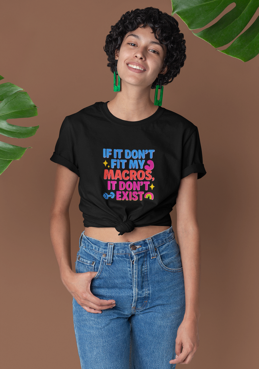 Funny Macro T-Shirt | "Macro Fit" Unisex Fitness & Food Lover Tee