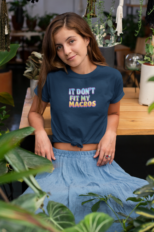 Funny Macro T-Shirt | Lightweight Unisex Tee for Fitness & Food Lovers