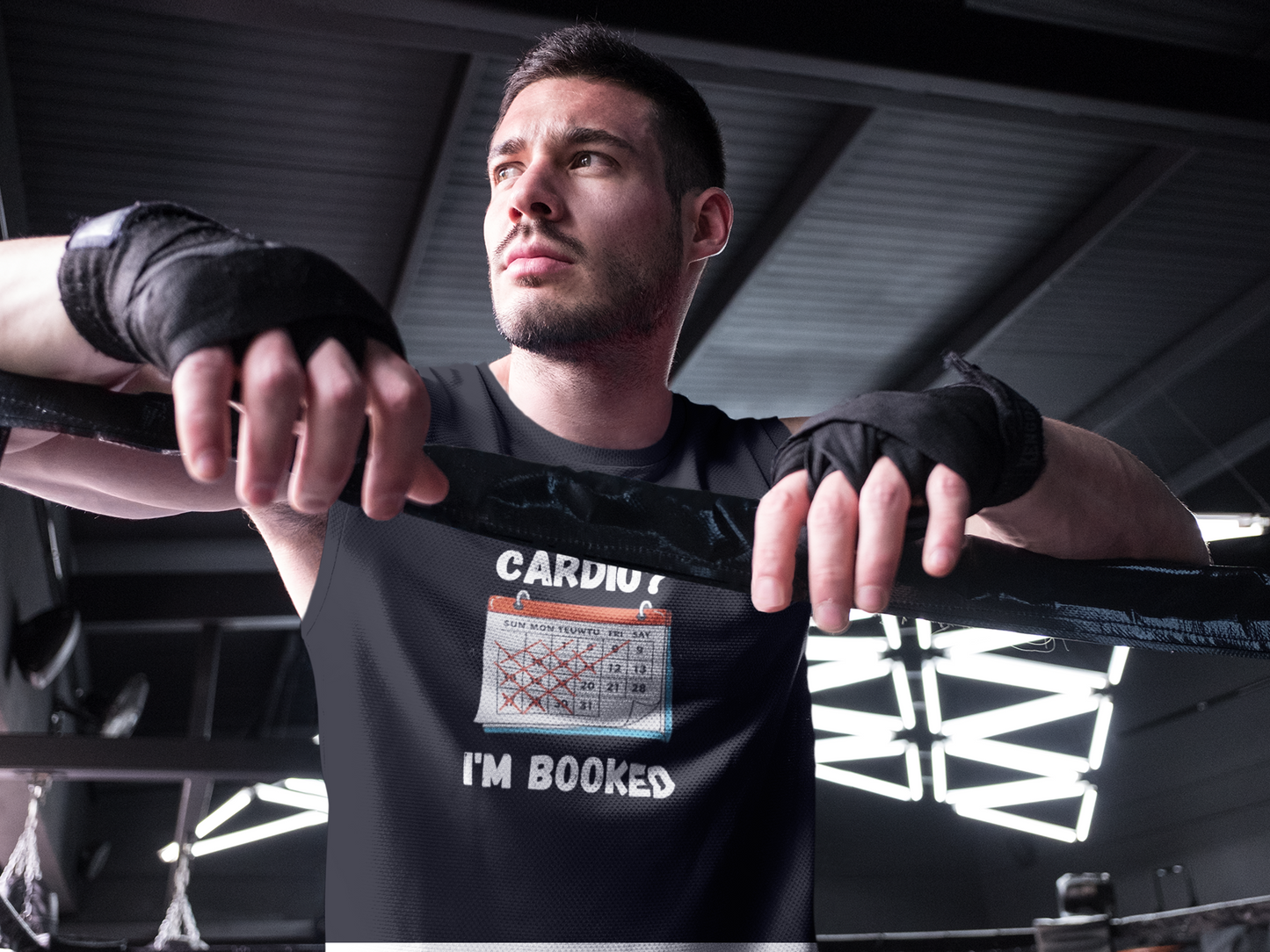 Funny Cardio Tank Top | "Cardio? I'm Booked" Unisex Workout Tee