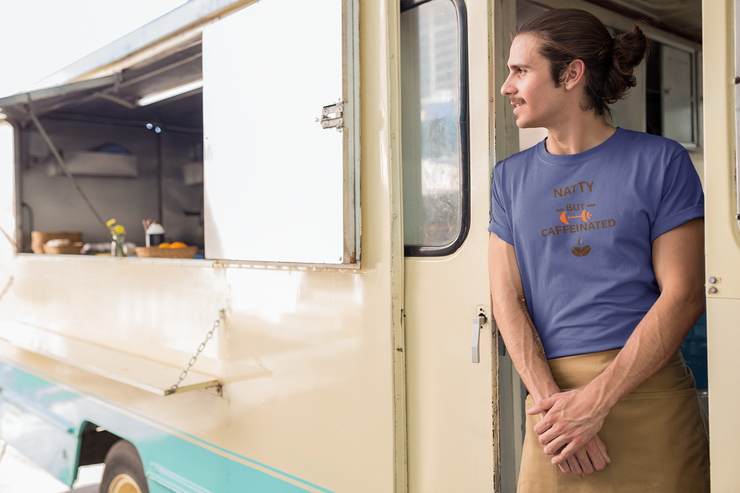 Natty But Caffeinated T-Shirt | Unisex Fitness & Coffee Lover's Tee