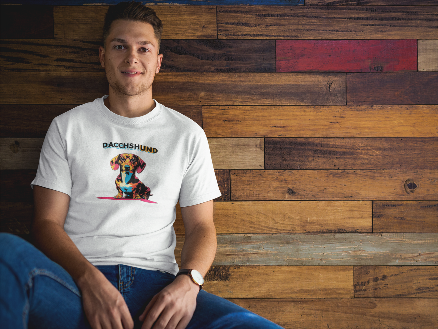 Colorful Dachshund T-Shirt | Unisex Dog Lover Gift & Pet Owner Tee