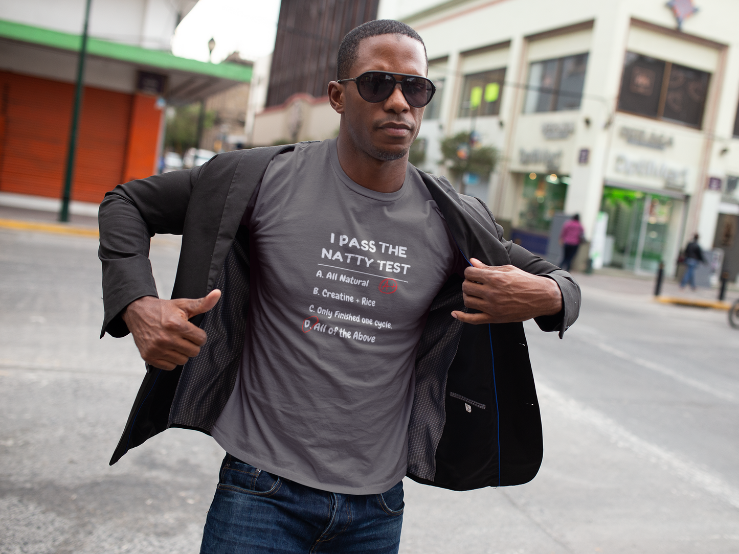 Funny "Natty Test" T-Shirt | Unisex Gym Motivation & Humor Tee