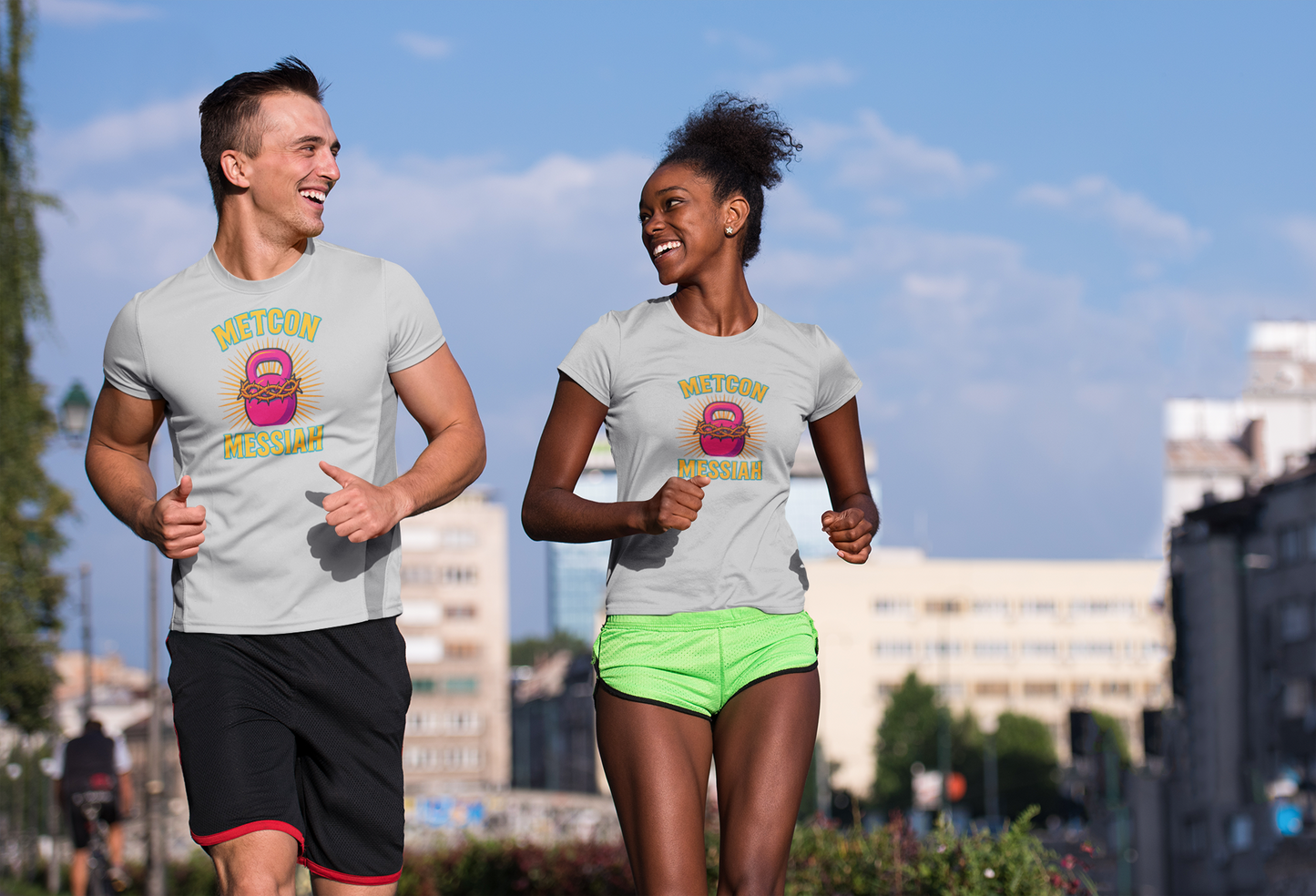 CrossFit Metcon Messiah T-Shirt | Funny Workout Tee, Unisex Fitness Gift for Lifters