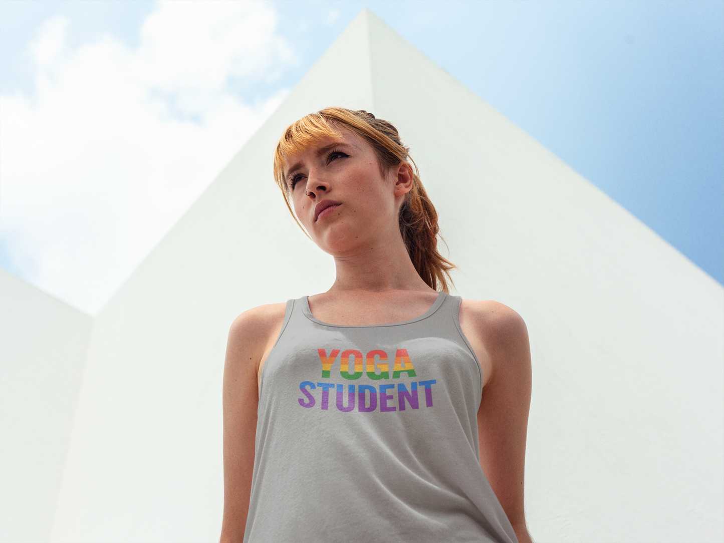 Rainbow Yoga Racerback Tank | LGBTQ+ Pride Activewear & Yoga Gift