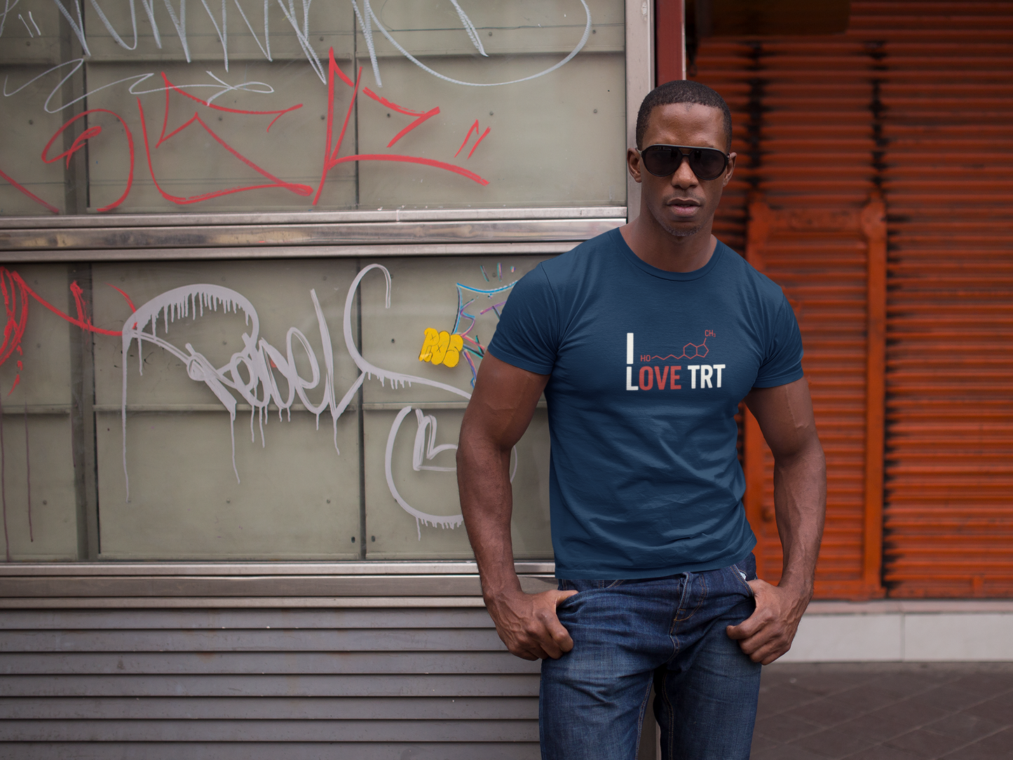 I Love TRT Unisex Heavy Cotton T-Shirt | Bodybuilding & Science Gift