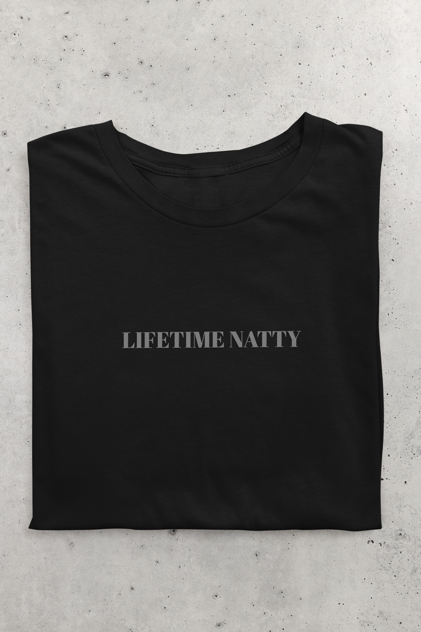 Embroidered Lifetime Nitty Minimalist Graphic Tee