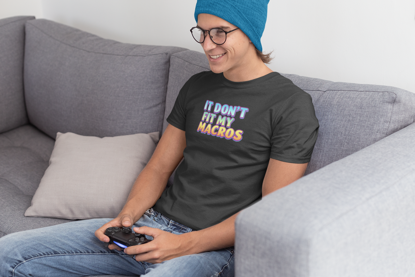 Funny Macro T-Shirt | Lightweight Unisex Tee for Fitness & Food Lovers