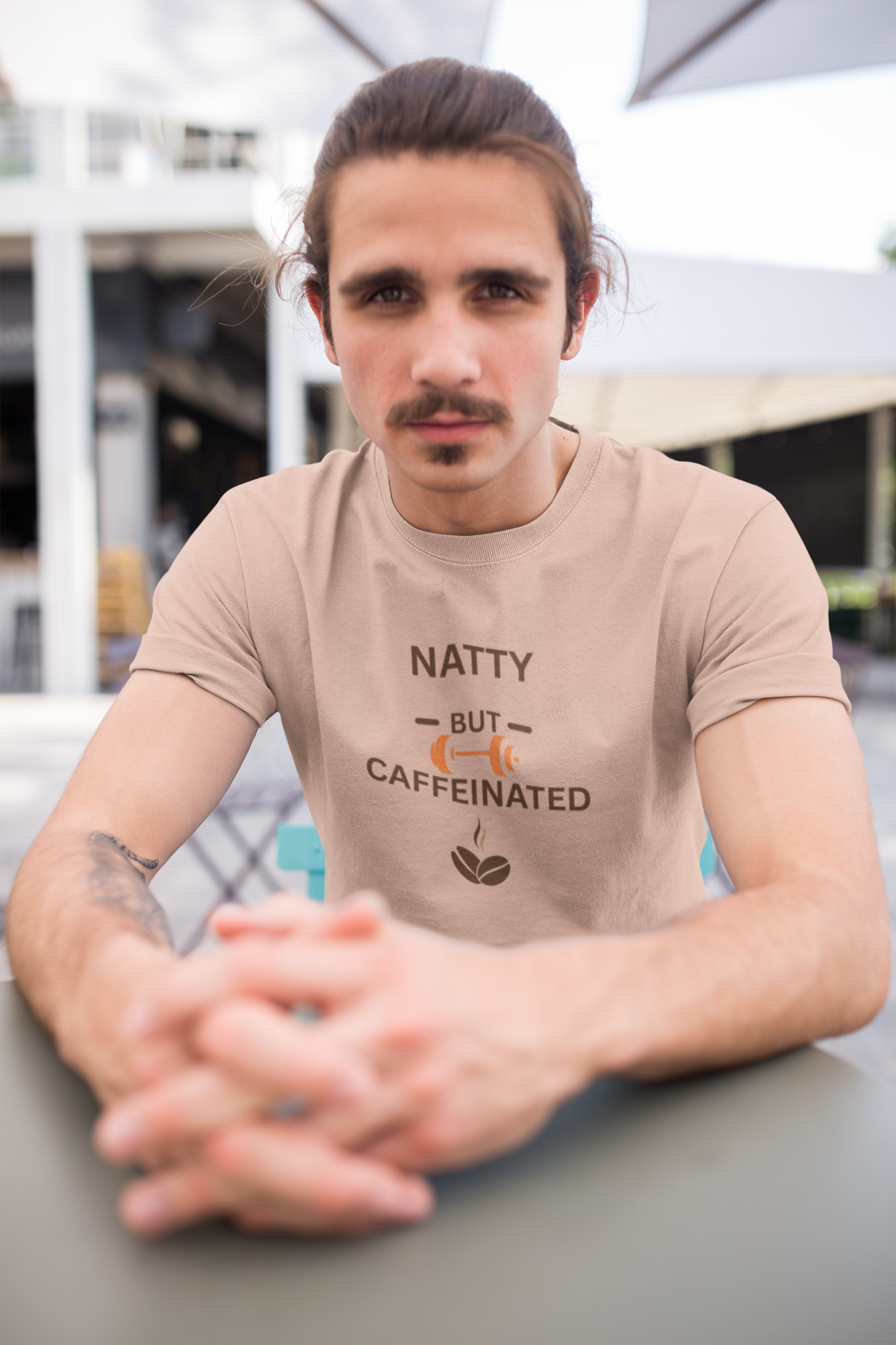 Natty But Caffeinated T-Shirt | Unisex Fitness & Coffee Lover's Tee