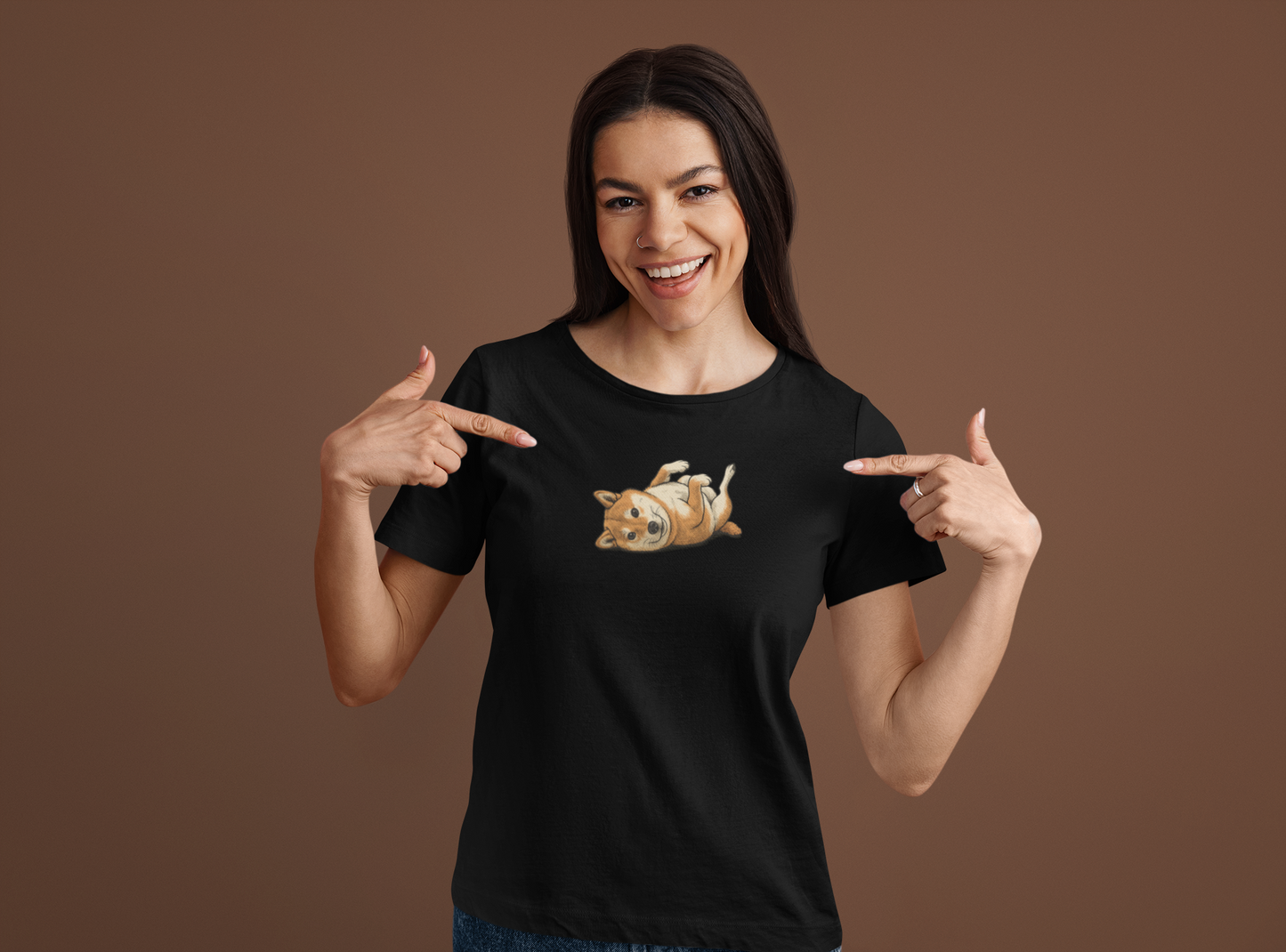 Playful Shiba Inu T-Shirt | Cute Dog Lover Gift | Funny Kawaii Pet Owner Apparel | Unisex Shiba Inu Mom/Dad Tee