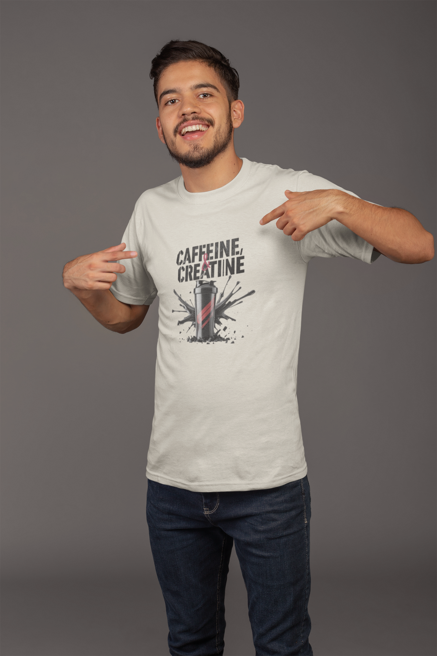 Energizing Caffeine & Creatine Tee | Gym Shirt & Motivational Athlete Gift