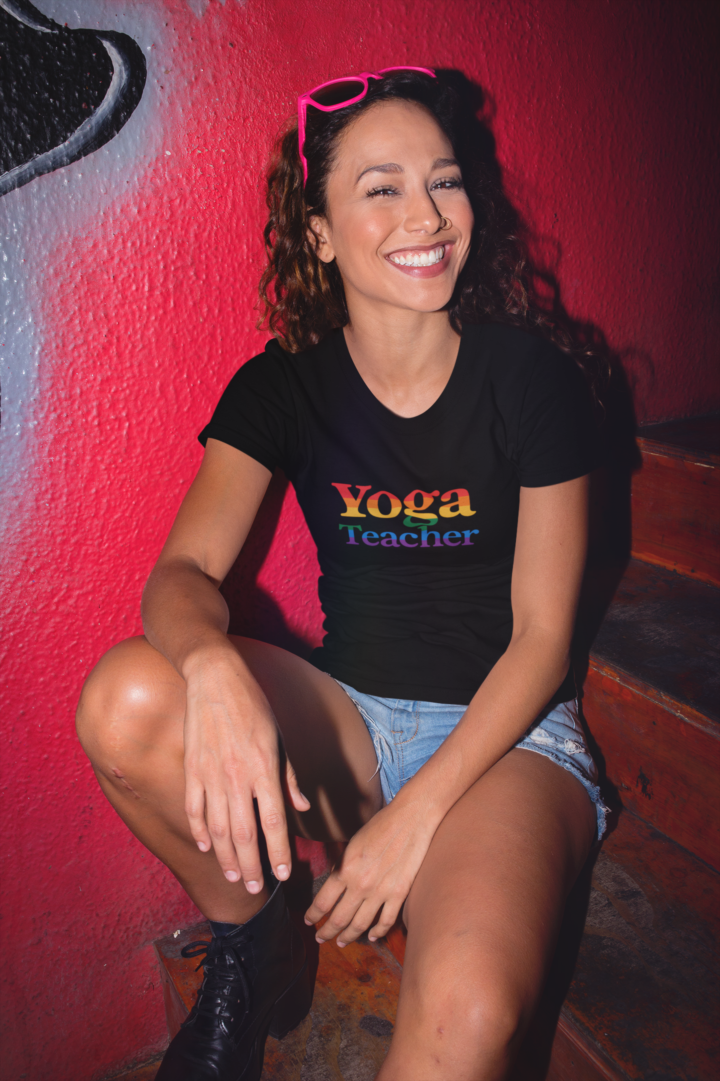 Pride LGBTQ Yoga Teacher Tee: Unisex Yoga Instructor Gift