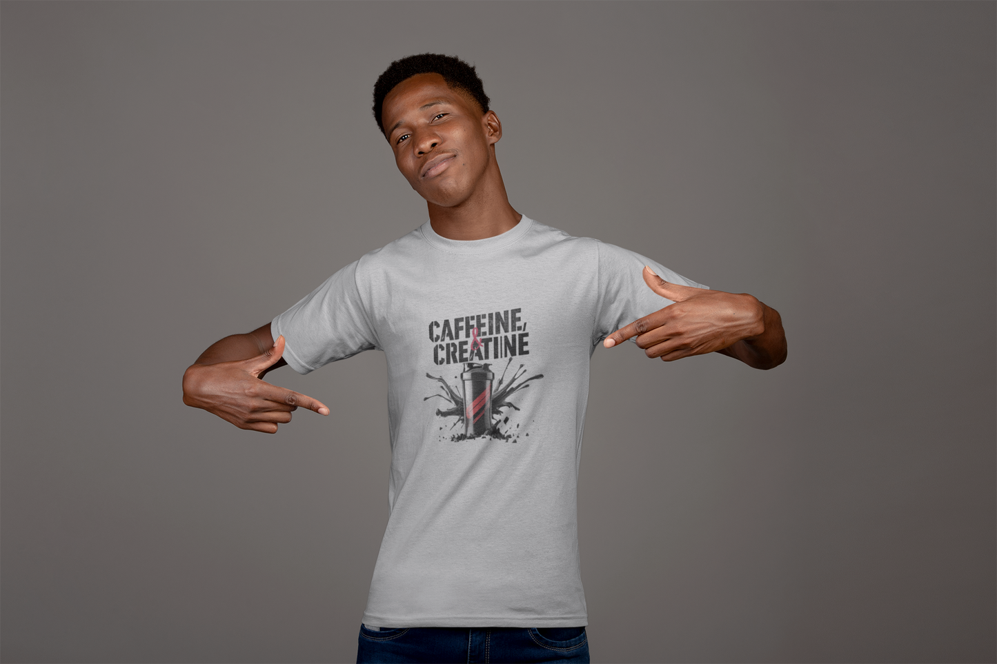 Energizing Caffeine & Creatine Tee | Gym Shirt & Motivational Athlete Gift