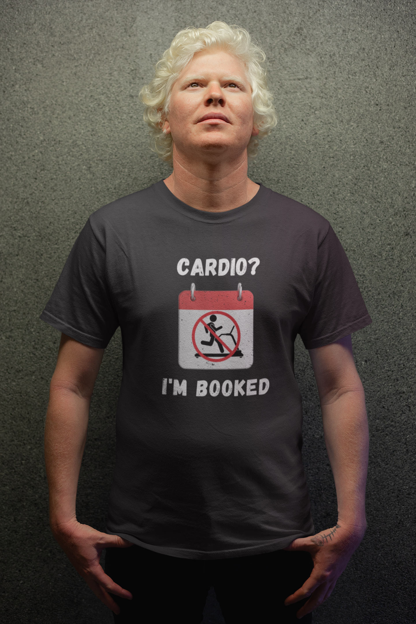 Unisex Jersey Short Sleeve Tee - Cardio I'm booked. Design