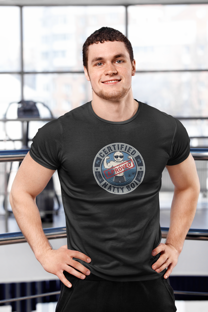 Certified Natty Boi Funny T-Shirt | Unisex Fitness & Gym Gift