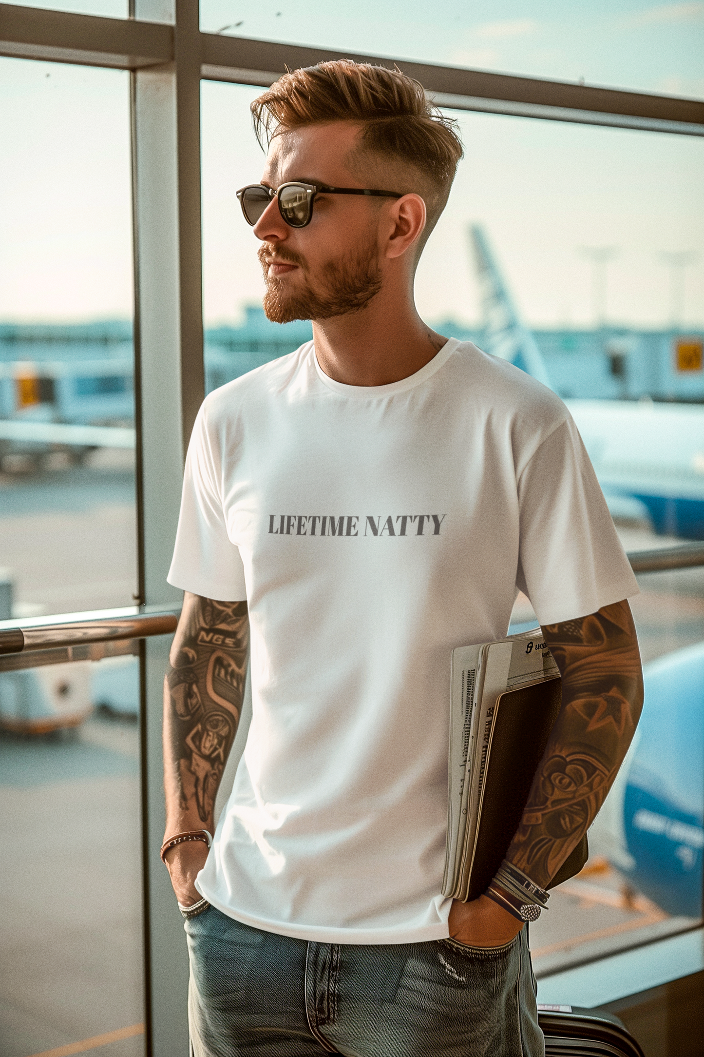 Embroidered Lifetime Nitty Minimalist Graphic Tee