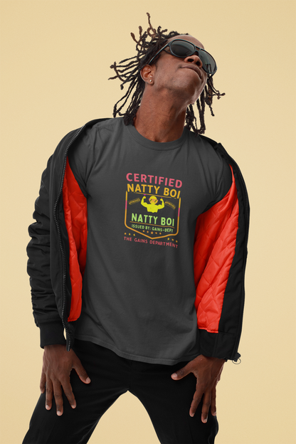 Funny Gym Certified Natty Boi Tee - Unisex Jersey Short Sleeve T-Shirt