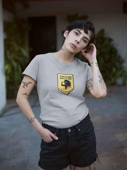Certified Natty Girl Funny T-Shirt | Unisex Fitness & Gym Gift