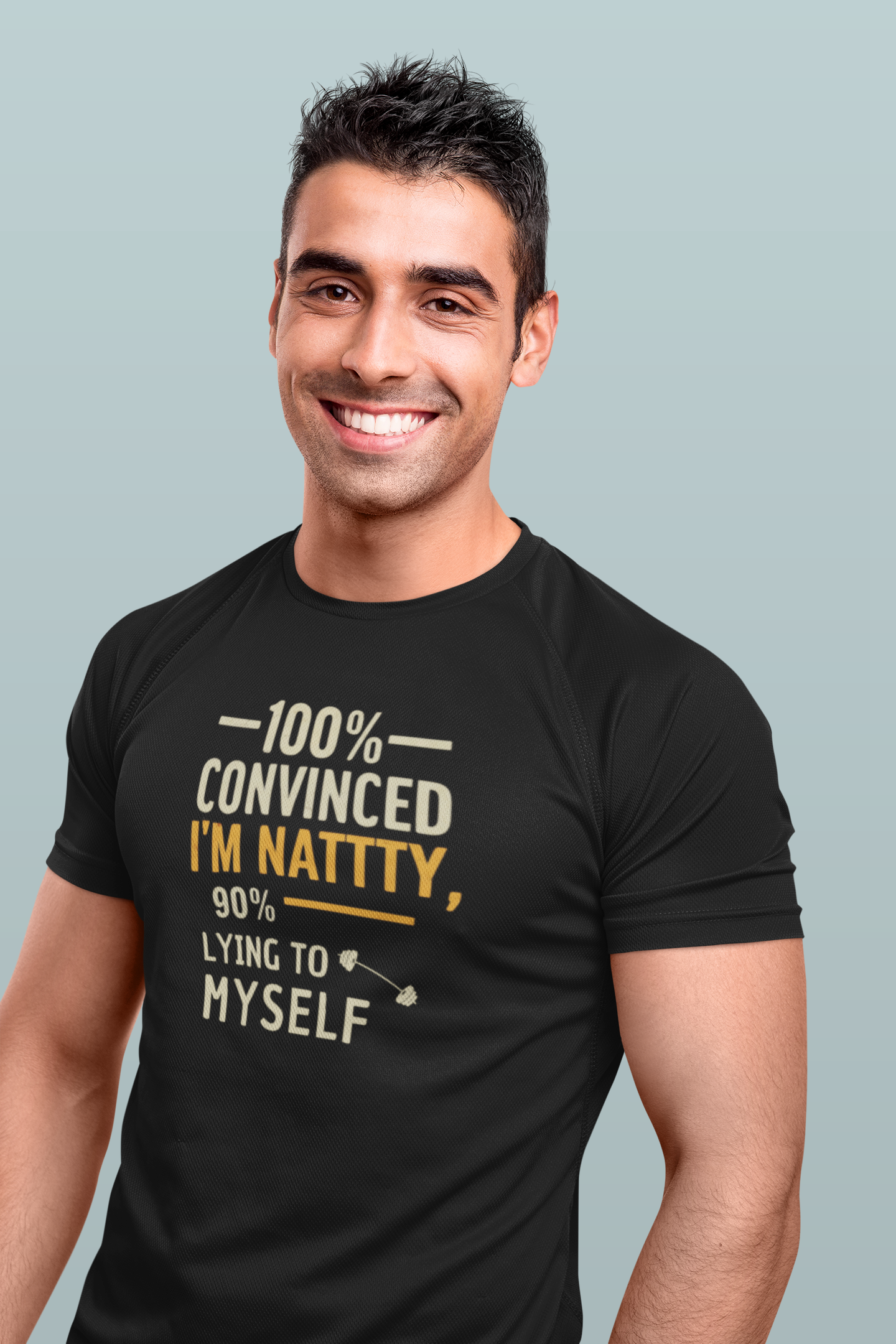 Funny Nattty Gym Tee - Unisex Jersey Short Sleeve Shirt for Fitness Lovers