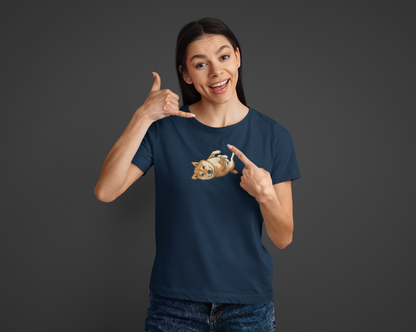 Playful Shiba Inu T-Shirt | Cute Dog Lover Gift | Funny Kawaii Pet Owner Apparel | Unisex Shiba Inu Mom/Dad Tee