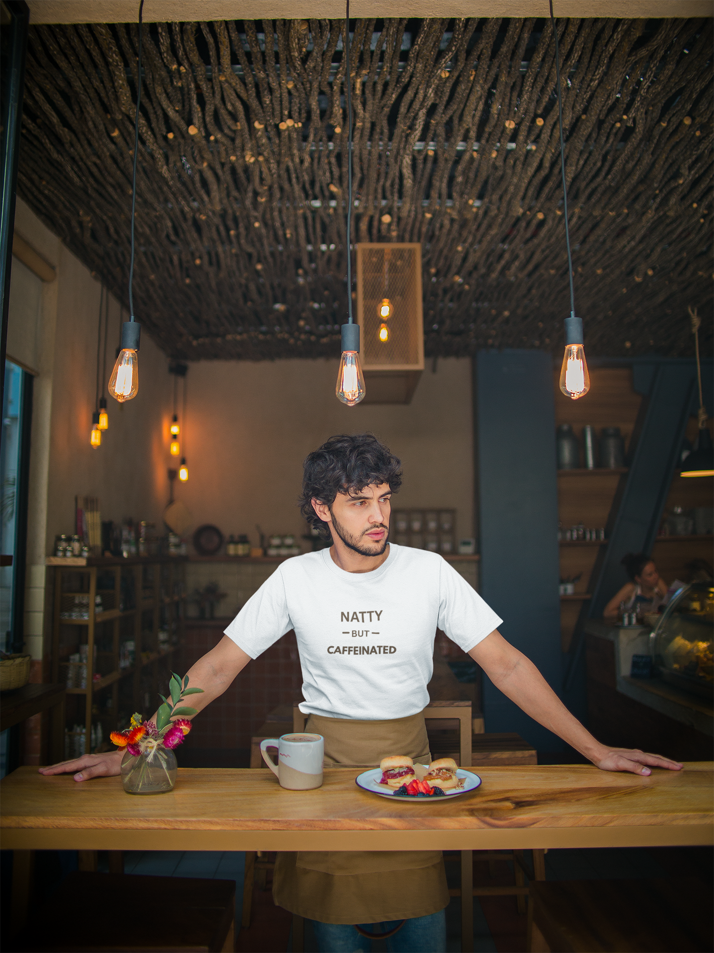 Natty But Caffeinated T-Shirt | Funny Coffee Lover's & Fitness Tee