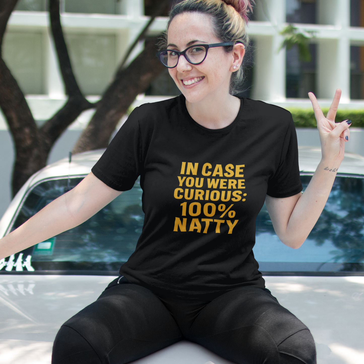 In Case You Were Curious 100% Natty T-Shirt | Funny Gym & Workout Tee