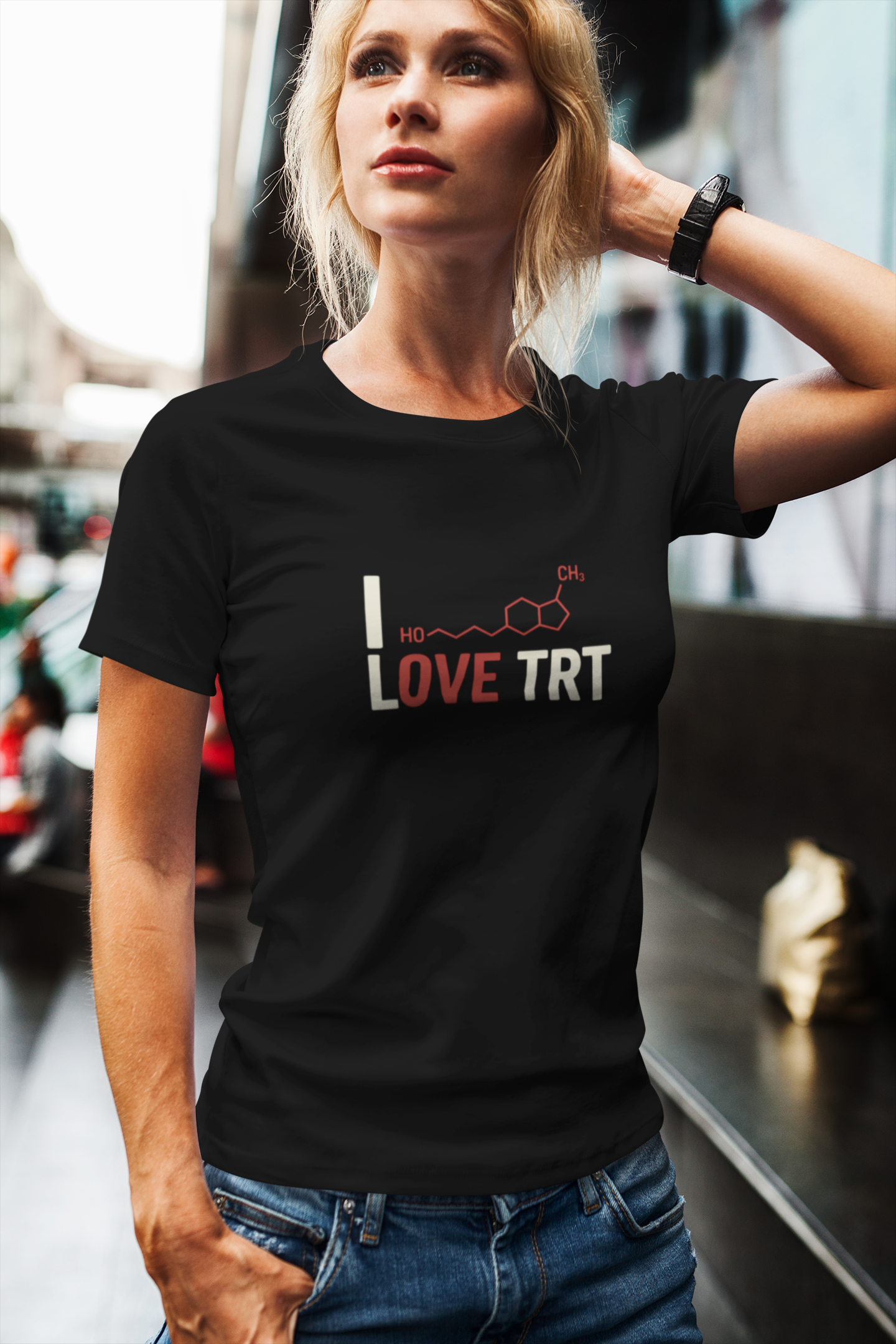 I Love TRT Unisex Heavy Cotton T-Shirt | Bodybuilding & Science Gift