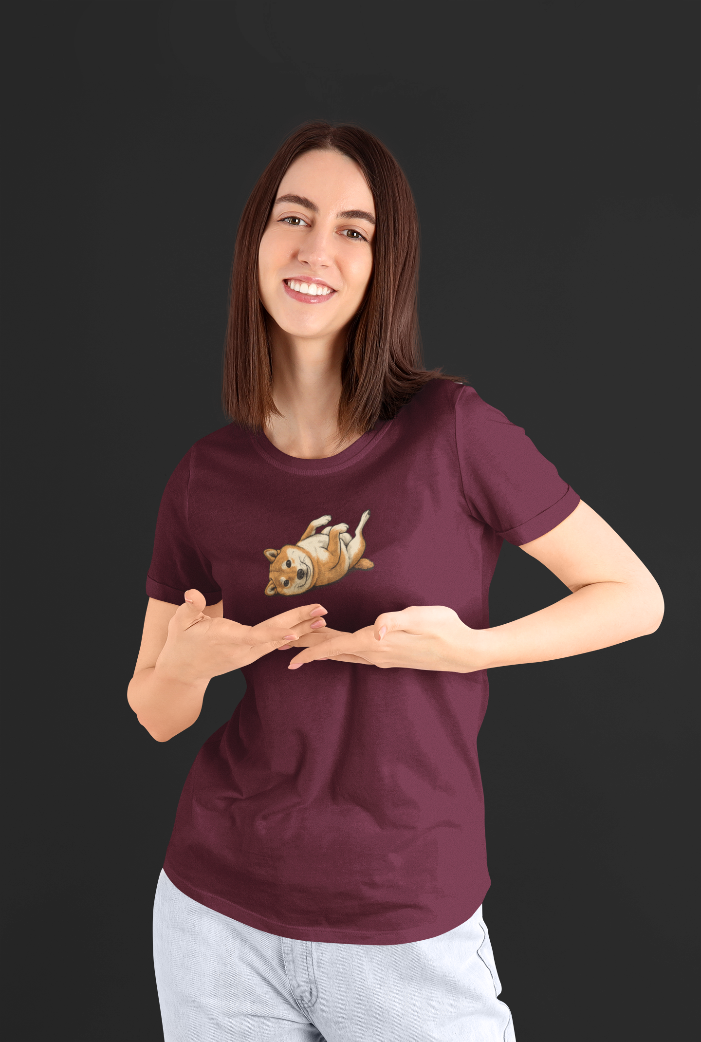 Playful Shiba Inu T-Shirt | Cute Dog Lover Gift | Funny Kawaii Pet Owner Apparel | Unisex Shiba Inu Mom/Dad Tee