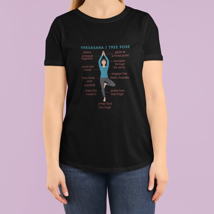 Tree Pose Yoga Shirt | Vrkshasana Meditation Tee | Ultra-Soft Unisex Eco Cotton Top