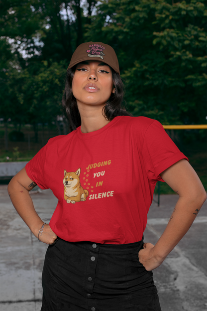 Funny Shiba Inu Judgment T-Shirt | Unisex Dog Lover & Humorous Pet Tee