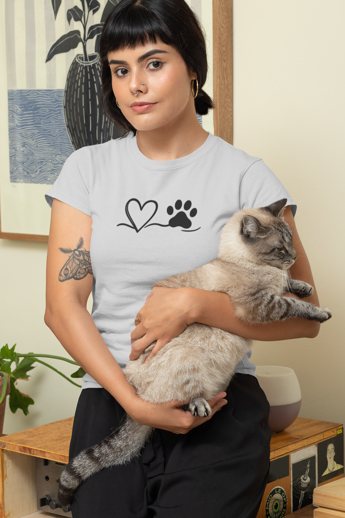 Pet Lover Heart T-Shirt | Unisex Dog Adoption Tee & Pet Owner Gift