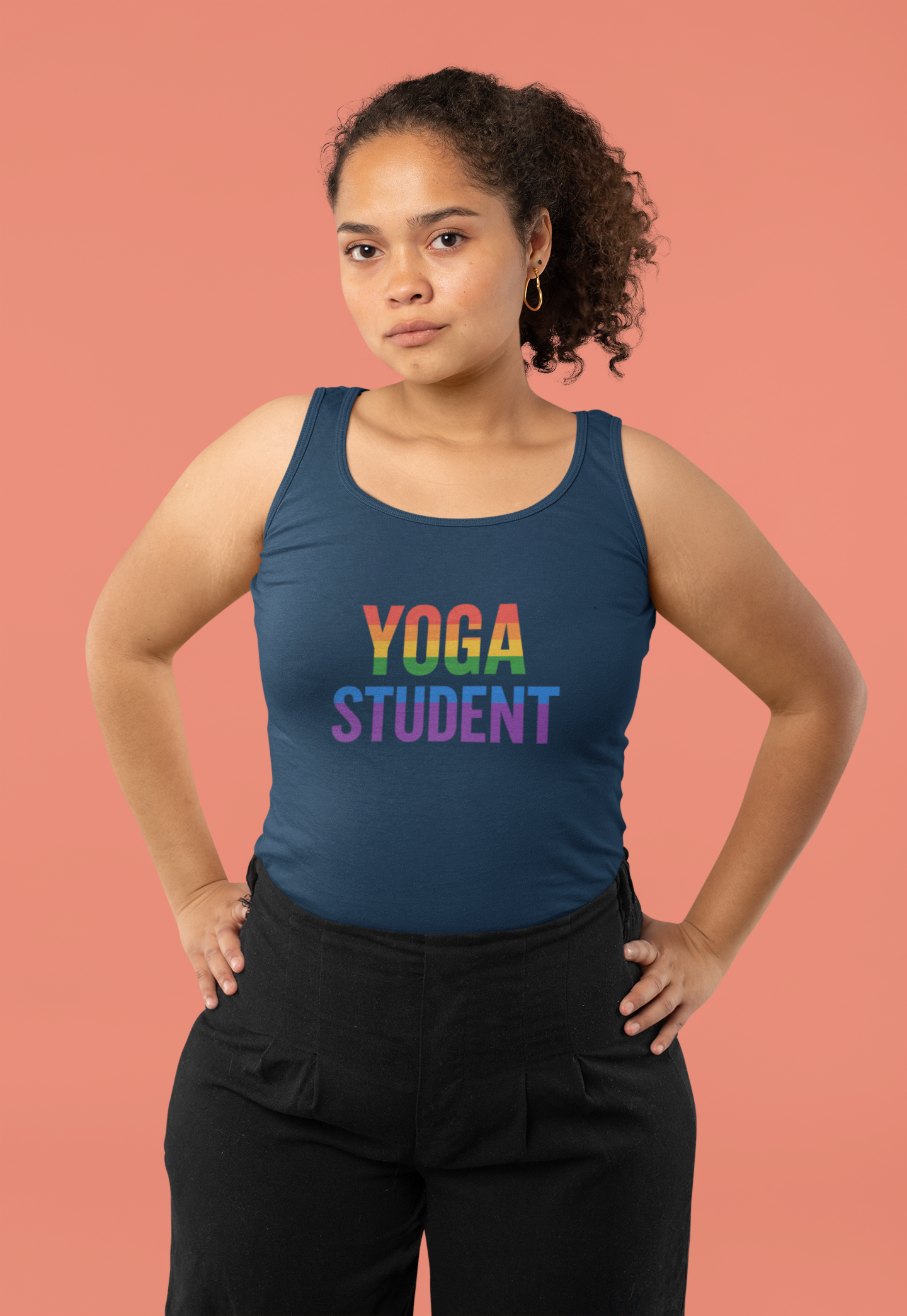 Rainbow Yoga Tank Top | Unisex Pride Fitness Tee, LGBTQ+ Apparel