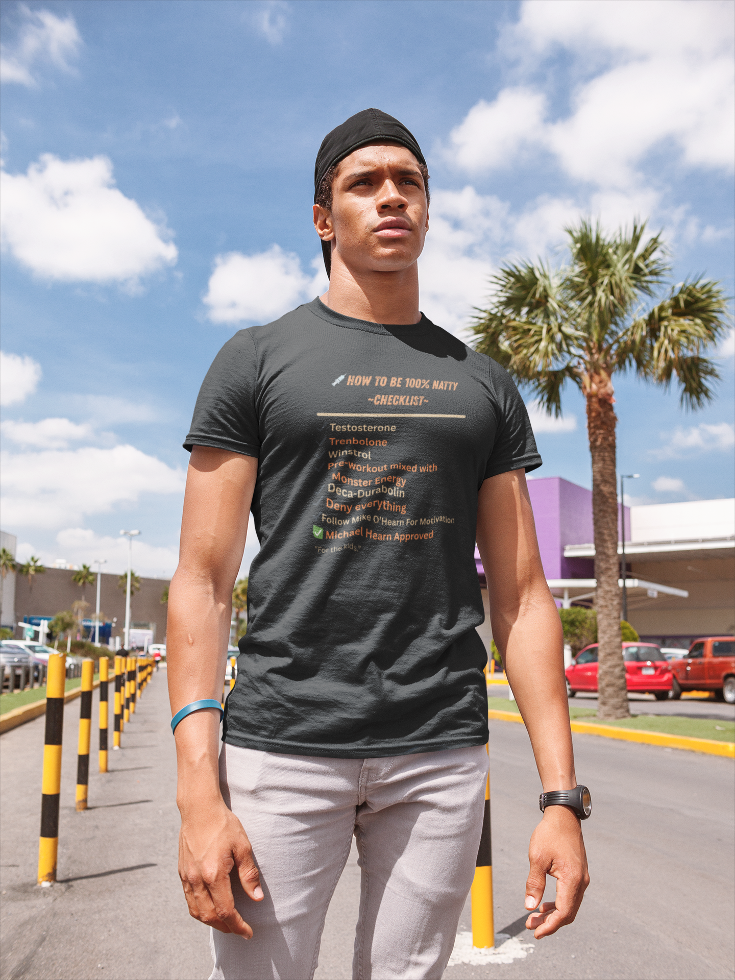 Natty Checklist Funny T-Shirt | Unisex Fitness & Gym Humor Tee