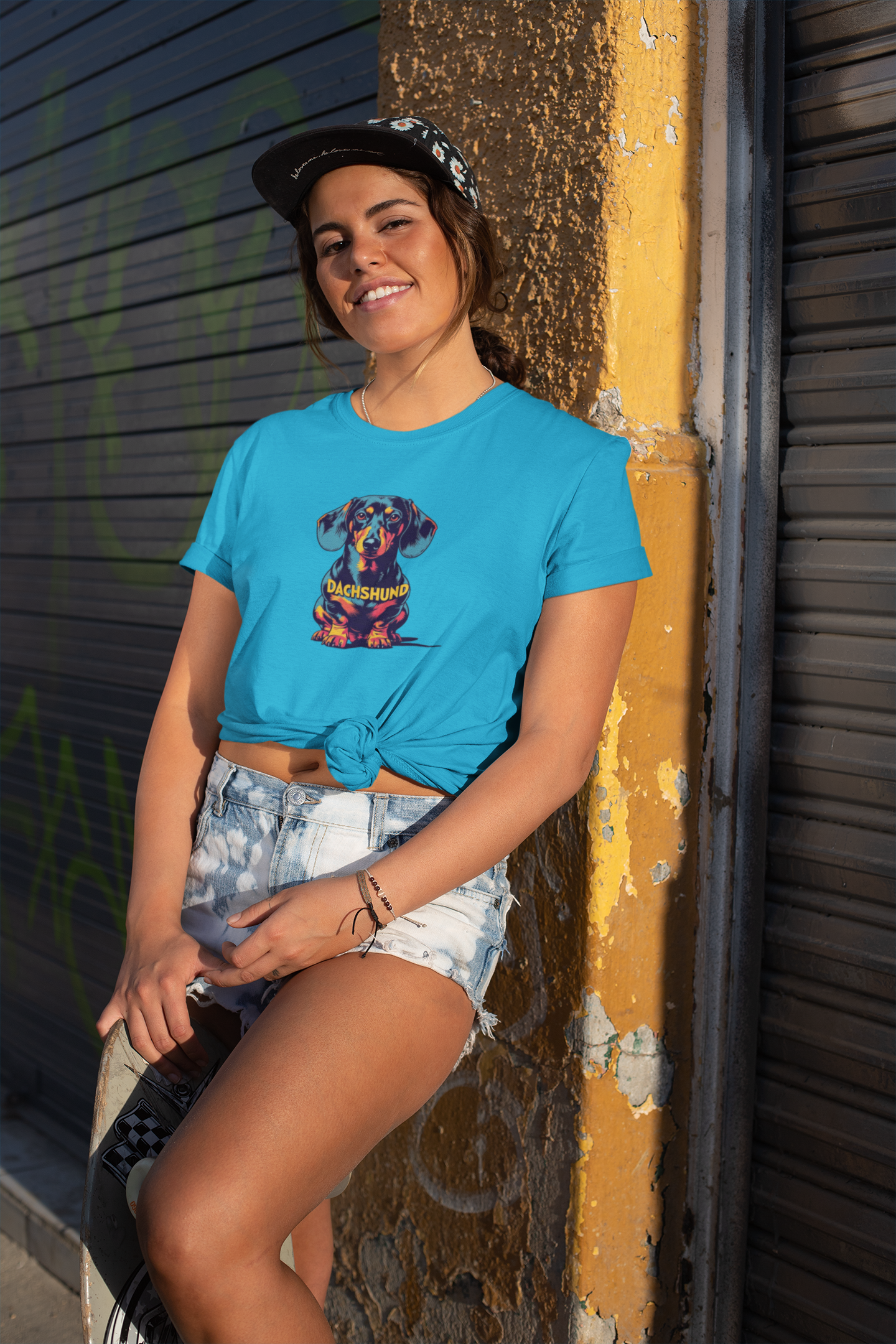 Colorful Dachshund T-Shirt | Cute Wiener Dog Tee, Dog Lover Gift, Unisex Pet Owner Shirt