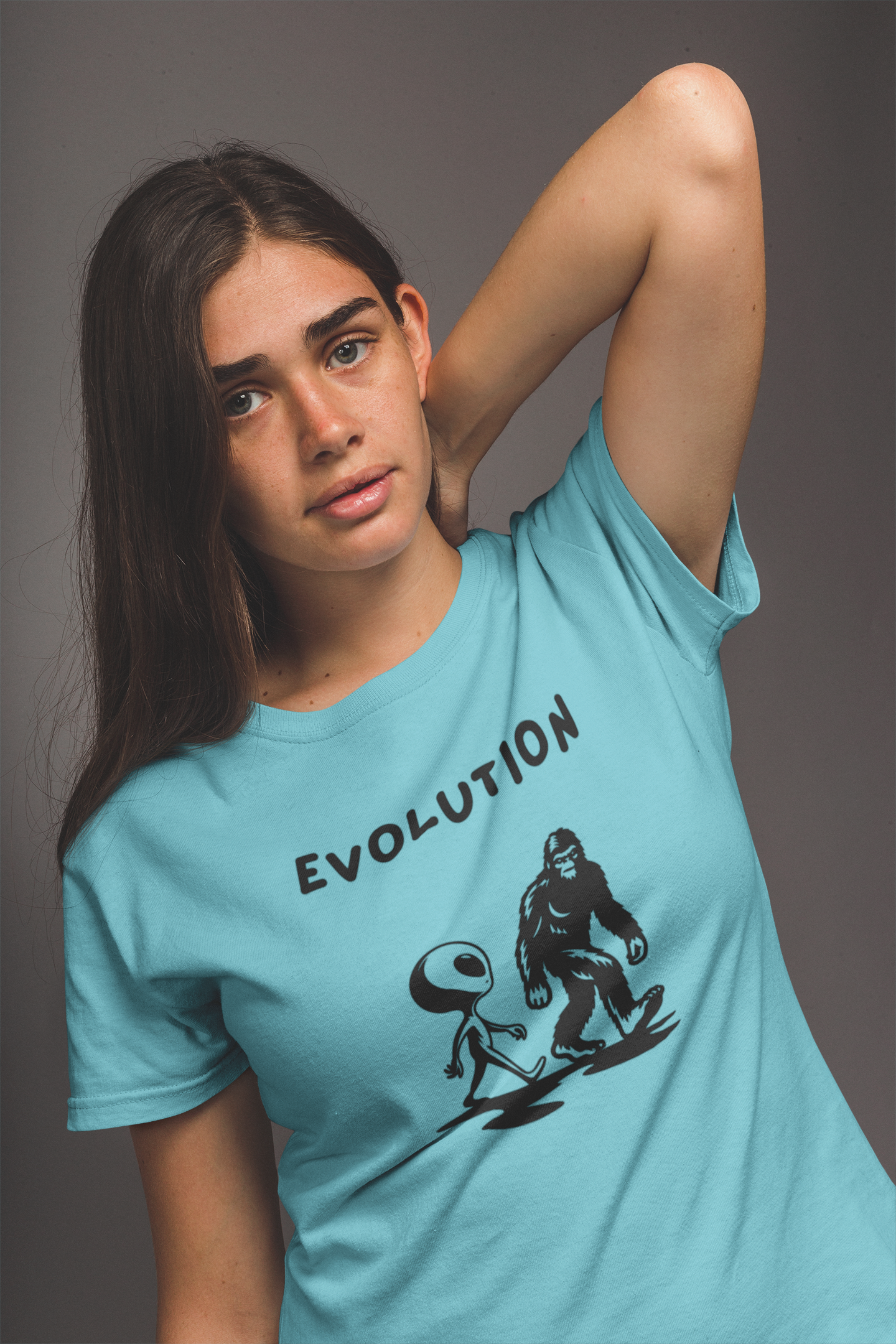 Funny Alien Evolution T-Shirt | Conspiracy Theory Graphic Tee, Unisex Sci-Fi Lover Gift