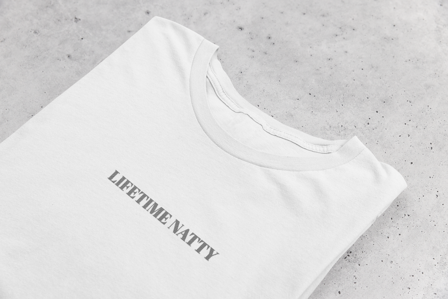 Embroidered Lifetime Nitty Minimalist Graphic Tee