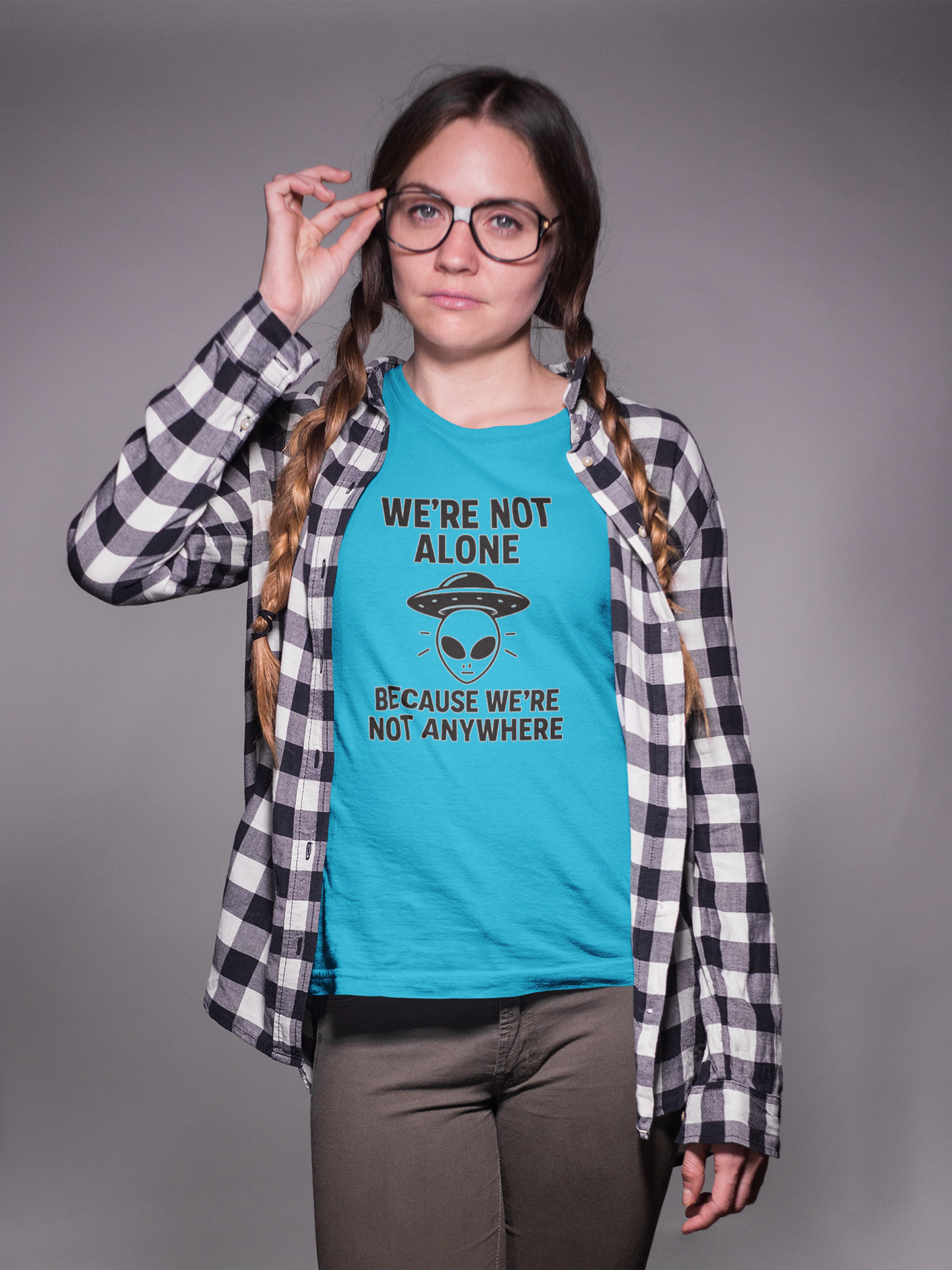Funny Alien Quote Unisex Short Sleeve Tee - Perfect for Casual Wear & Gifts