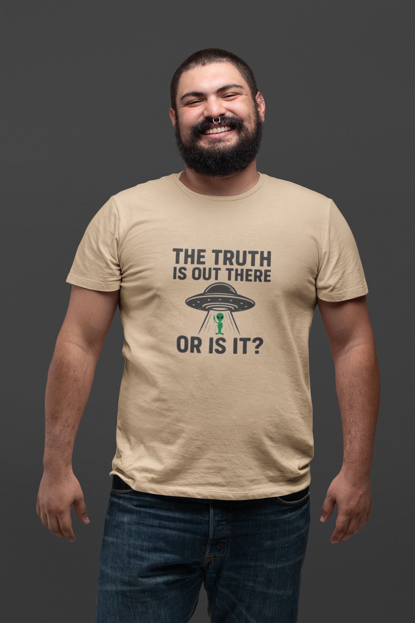 Funny UFO T-Shirt | "The Truth Is Out There... Or Is It?" Graphic Tee