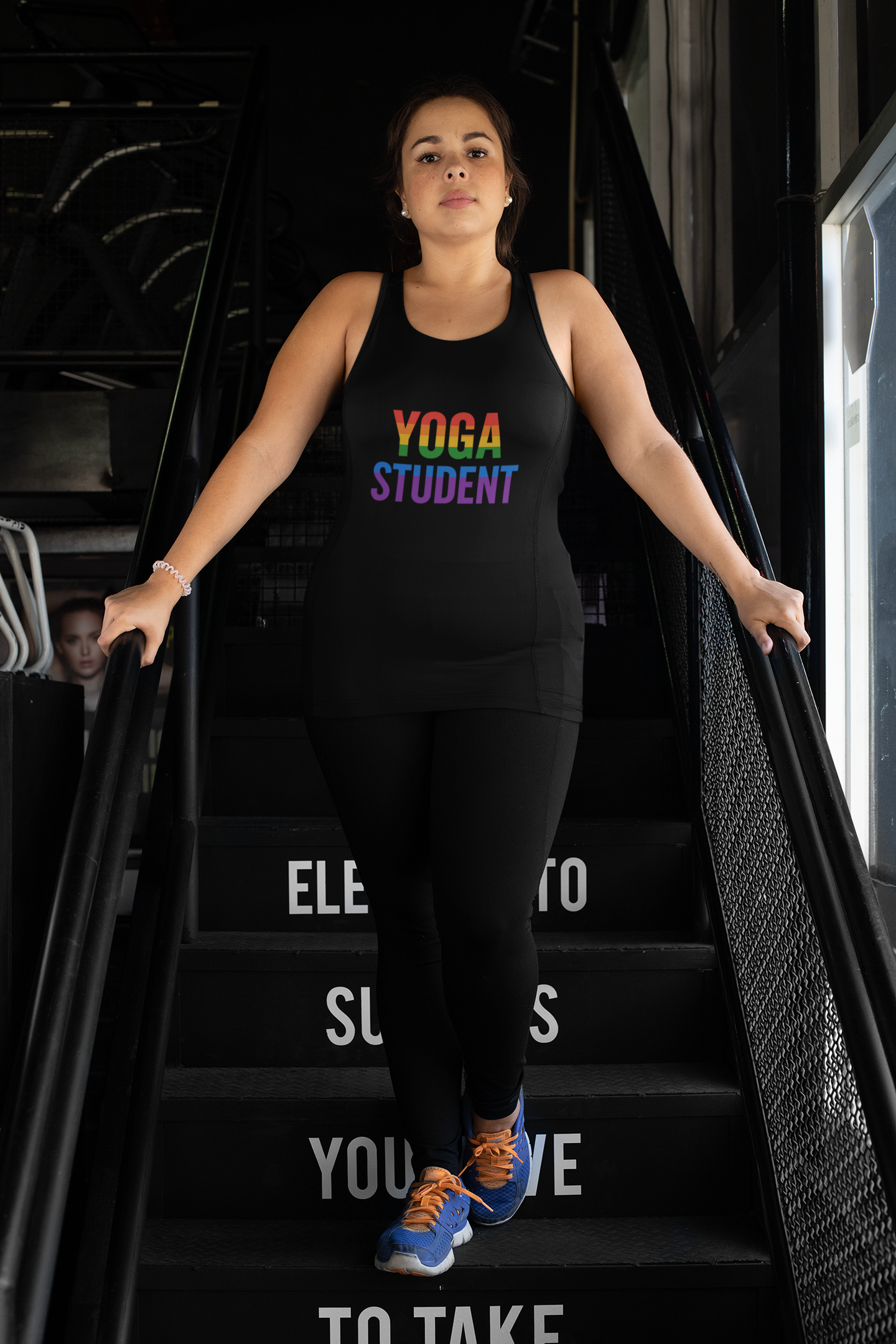 Rainbow Yoga Tank Top | Unisex Pride Fitness Tee, LGBTQ+ Apparel