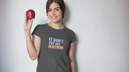 Funny Macro T-Shirt | Lightweight Unisex Tee for Fitness & Food Lovers