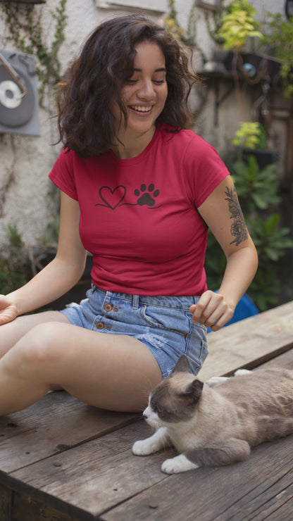 Pet Lover Heart T-Shirt | Unisex Dog Adoption Tee & Pet Owner Gift
