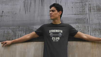 Strength Club Moisture-Wicking Tee | Unisex Gym Apparel & Fitness Gift
