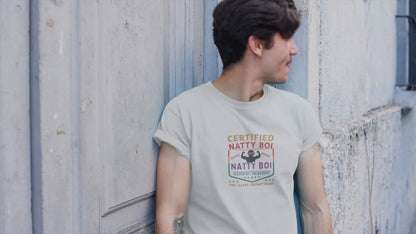 Certified Natty Boi Funny T-Shirt | Unisex Fitness & Gym Gift
