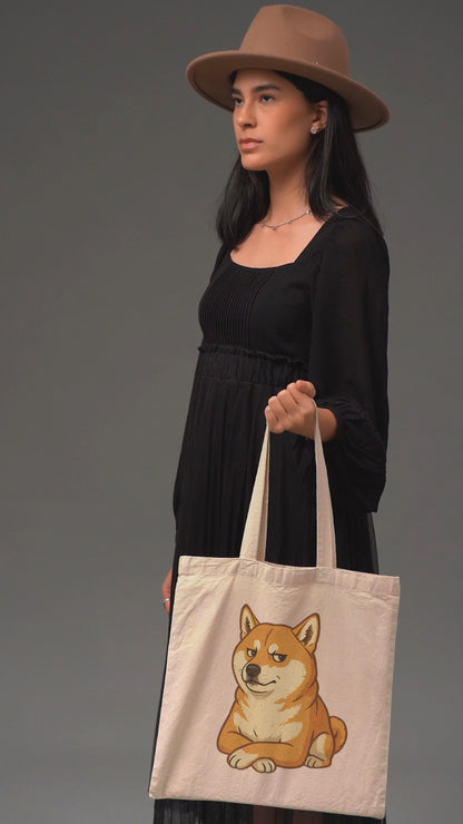 Shiba Inu Canvas Tote Bag | Cute Dog Lover Gift, Eco-Friendly Shopper, Pet Owner Accessory